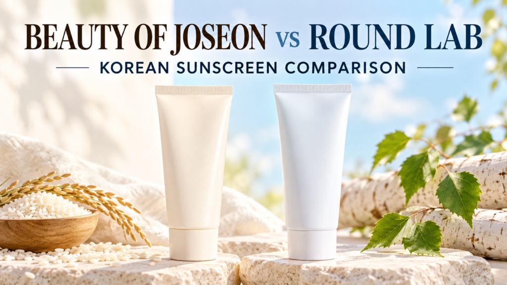 Beauty of Joseon vs Round Lab Sunscreen: Texture, Finish and Skin-Type Guide